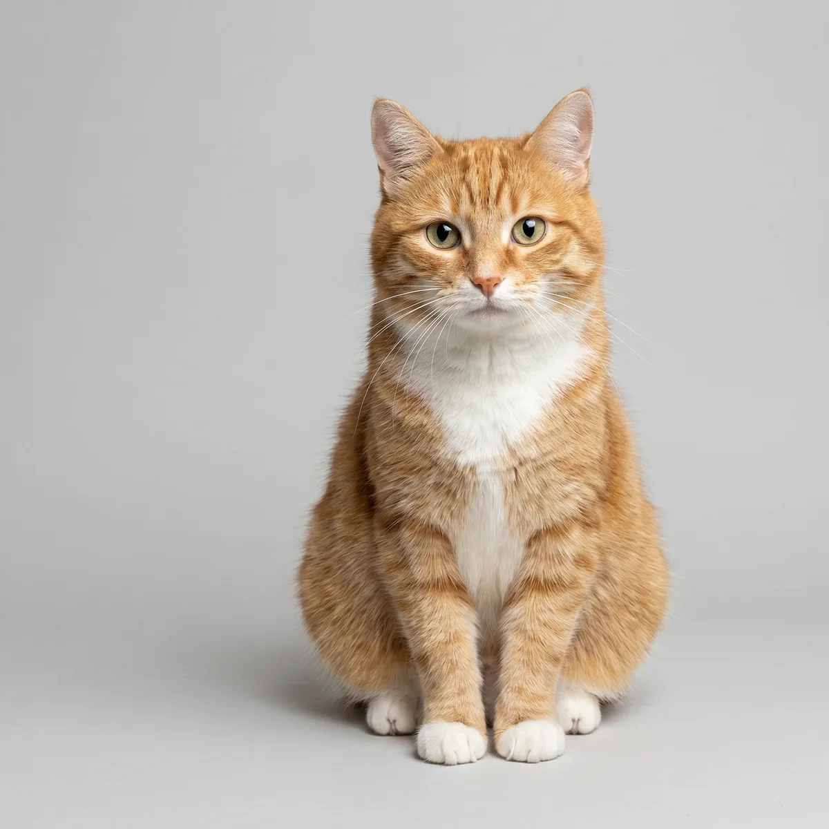 スタジオ撮影風に生成したベースの猫の写真